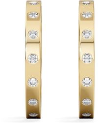 The Diamond Store - Élan 0.15Ct Lab Diamond Hoop Earrings - Lyst