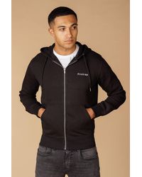 Firetrap - Regular Fit Cotton Rich Zip Through Hoody With Drawstring - Lyst
