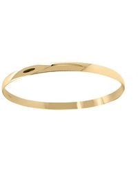 Jewelco London - Solid 9Ct D-Shape 5Mm Bangle Bracelet - Lyst