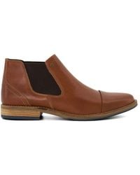 Dune - Wide Fit 'chilean' Leather Chelsea Boots - Lyst