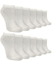 Sock Snob - 12 Pack Soft Breathable Bamboo Trainer Liner Socks Ideal For Pe - Lyst