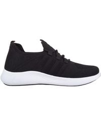 Absolute Footwear - Slip On Lace Up Lightweight Breathable Gym Workout Trainers - Lyst