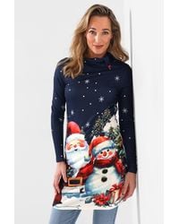 Joe Browns - Roll Neck Christmas Graphic Tunic Top - Lyst