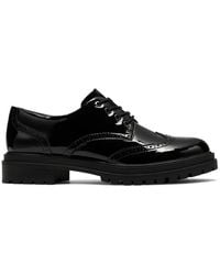 Clarks - Brena Lace Patent Derby Shoes, Lace Up - Lyst