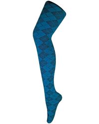 Sock Snob - 1 Pack Coloured 80 Denier Opaque Patterned Soft Tights - Lyst