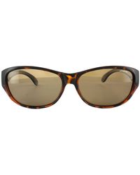 Polaroid - Suncovers Rectangle Dark Havana Brown Polarized Sunglasses - Lyst