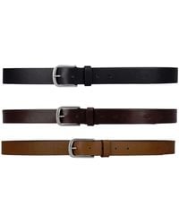 Jekyll & Hide - Genuine Leather Belt Rugged Buckle Adjustable - Lyst