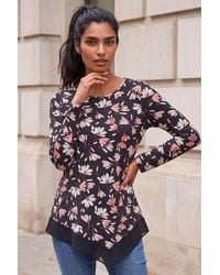 Roman - Floral Puff Print Stretch Top - Lyst