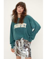 Nasty Gal - C'est Parfait Oversized Graphic Sweater - Lyst