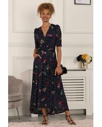 Jolie Moi - Ressie Dip Hem Maxi Dress - Lyst
