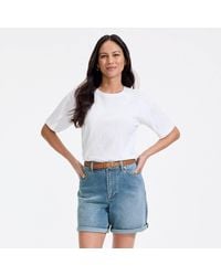 Lands' End - Soft Denim Shorts, 7 Inch - Lyst