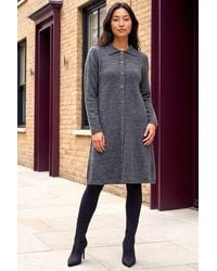 Roman - Petite Collared Knit Shift Dress - Lyst