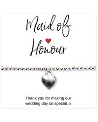 Aye Do Gifts - Maid Of Honour Heart Bracelet & Thank You Gift Card - Lyst