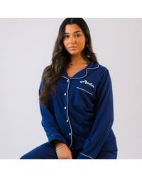 Lulabay - Personalised Jersey Long Pyjamas - Lyst