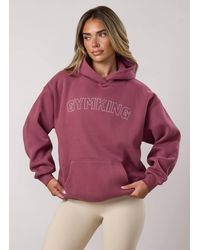 Gym King - Sanctuary Relaxed Fit Fleece Hoodie Rib Hem Cuffs Chain Stitch - Lyst
