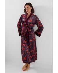 Joe Browns - Boutique Exotic Printed Velvet Dressing Gown - Lyst