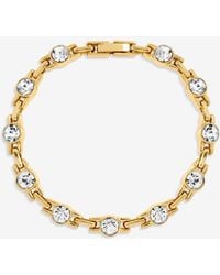 Jon Richard - Plated & Crystal Link Bracelet - Lyst
