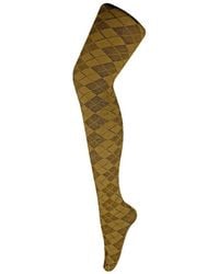 Sock Snob - 1 Pack Coloured 80 Denier Opaque Patterned Soft Tights - Lyst