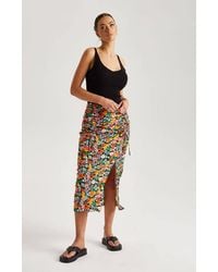 Urban Bliss - Floral Double Midi Skirt - Lyst