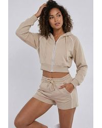 Stylewise - Piping Detail Hoodie & Shorts - Lyst
