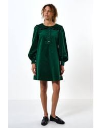 Louche - Bonny Baby Cord Long Sleeve Mini Dress - Lyst
