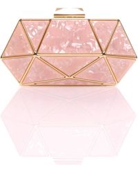 AJVANI - Geometric Art Deco Evening Clutch Bag - Lyst
