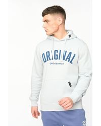 Crosshatch - Kensby Overhead Hoodie With Puff Print Branding - Lyst