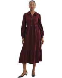 Finery London - Callie Collared Midi Dress - Lyst
