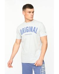 Crosshatch - Kensby Crew Neck Cotton T-Shirt With High Build Graphics - Lyst