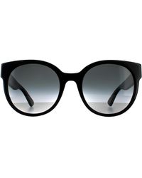 Gucci - Cat Eye Black Grey Gradient Sunglasses - Lyst