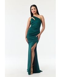 LuvForever Fashion - One Shoulder Side Slit Maxi Dress - Lyst