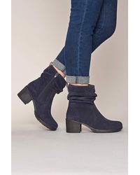 Moshulu - 'Taylor 3' Heeled Suede Ankle Boots - Lyst