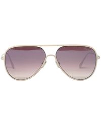 Tom Ford - Jessie-02 Ft1016 18z Silver Sunglasses - Lyst