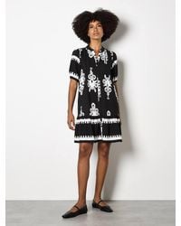 Apricot - Baroque Print Shirt Mini Dress - Lyst