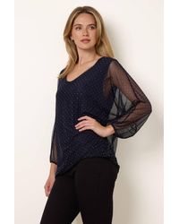 Blue Vanilla - Long Sleeve Boat Blouse - Lyst