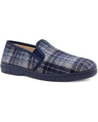 Pavers - Warm Lined Tartan Full Slippers - Lyst