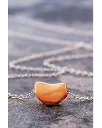 Otis Jaxon London - Bean Sterling Pendant Necklace - Lyst