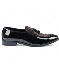 Infinity Leather - Velvet Tassel Loafers Formal Patent Dress Shoes - Lyst