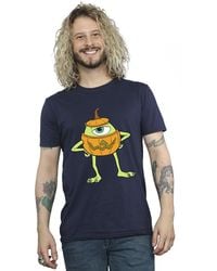 Disney - Mike Pumpkin Cotton Halloween T-Shirt - Lyst