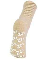 Sock Snob - 1 Pack Non Slip Cashmere Wool Slipper Bed Socks With Zzz Grips - Lyst