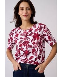DAMART - Cotton Printed T-Shirt - Lyst