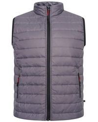 KAM Jeanswear - Big Size Zip Thru Quilted Gilet For - Lyst