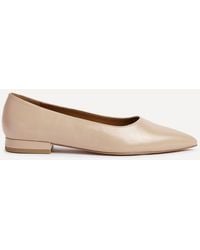 Linzi - Compete Wide Fit Nude Faux Leather Pumps - Lyst