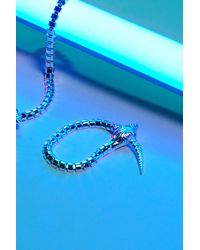 Karen Millen - Silver Plated Statement Snake Bracelet - Lyst