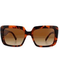 Versace - Square Havana Brown Gradient Sunglasses - Lyst