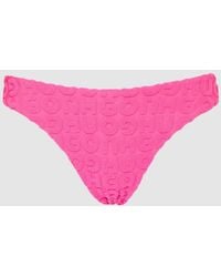 HUGO - Towelling Tanga Bikini Bottom Bright - Lyst