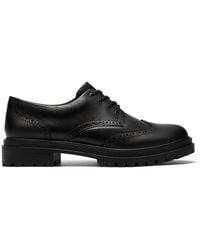 Clarks - Brena Lace Leather Derby Shoes, Lace Up - Lyst