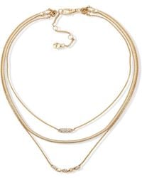 DKNY - 'delavan' Plated Base Metal Necklace - 60558354-887 - Lyst