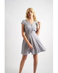 Louche - Cathleen Mini Floral Tea Dress - Lyst