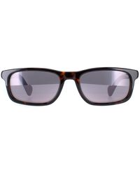 Moncler - Rectangle Dark Havana Smoke Mirror Ml0116 - Lyst